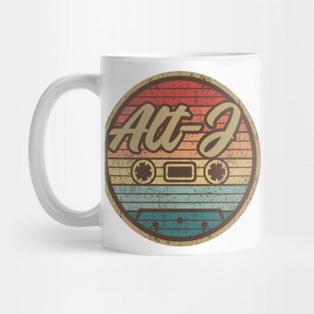 Alt-J Retro Cassette Retro Circle by penciltimes